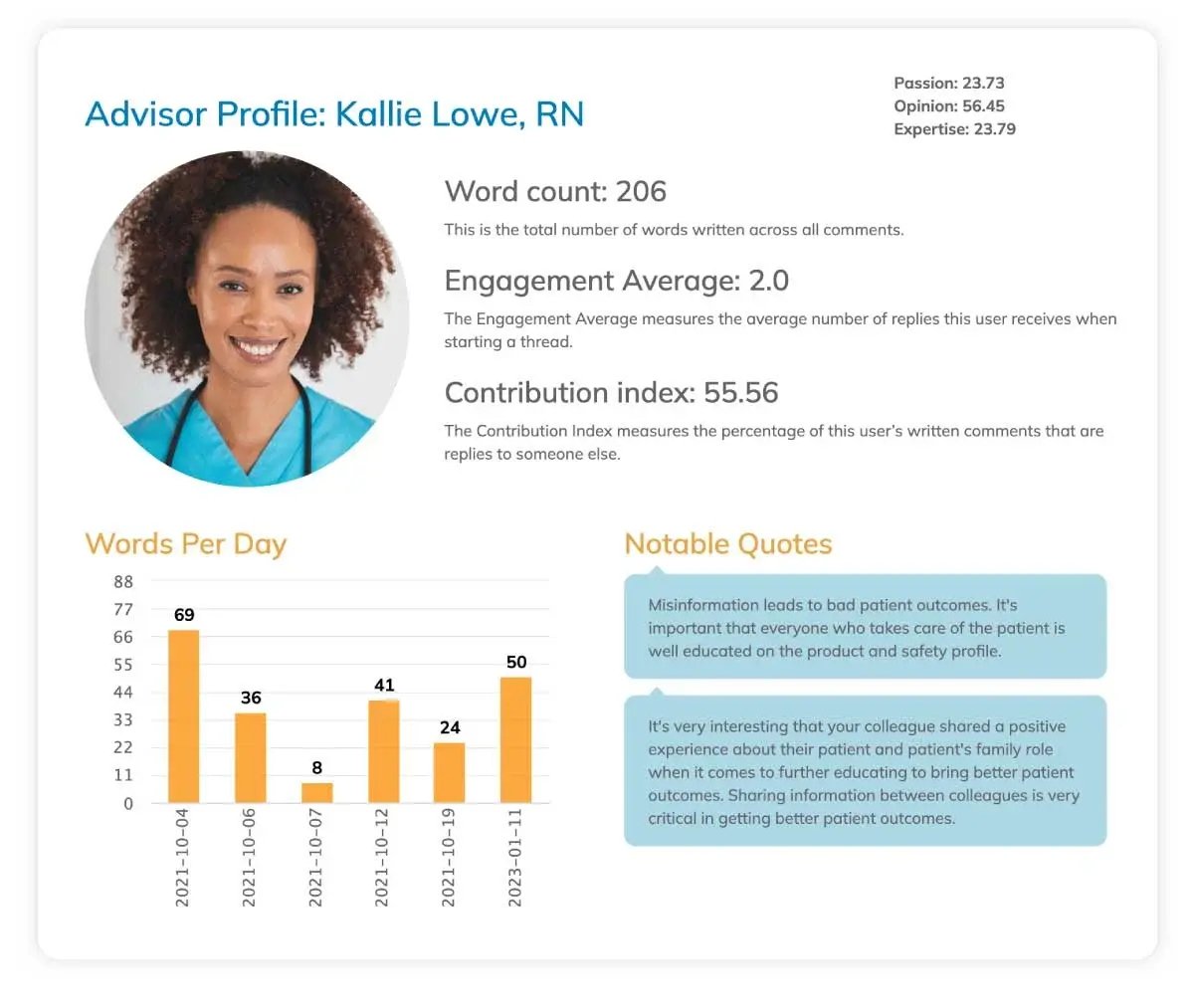 advisor profile